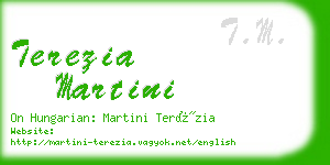 terezia martini business card